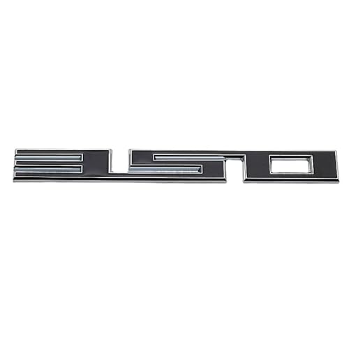 Sedcar 350 Metall Zahlen Emblem Auto Karosserie Kofferraum Stoßstange Aufkleber für europäische Autos universell passend für Chevrolet (Silber schwarz) von Sedcar
