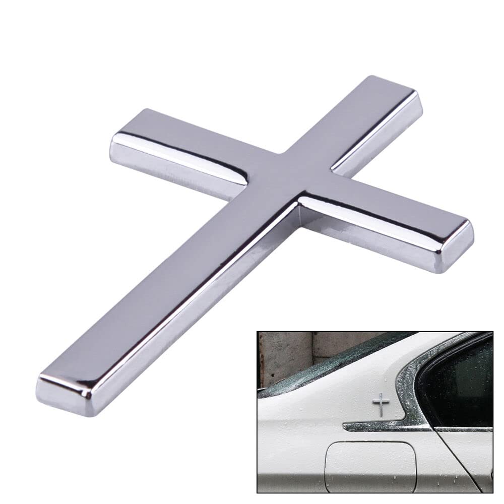 Silber Auto 3D Metall Kreuz Christian Seite Körper Emblem Abzeichen Aufkleber Silber Auto 3D Metall Kreuz Christian Seite Körper Emblem Abzeichen Aufkleber von Sedcar