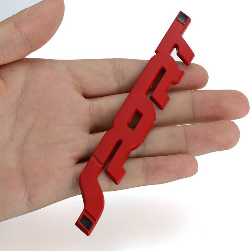 Sport Aufkleber Rot 3D Schriftzug Metall Emblem Tuning Heck Abzeichen Auto von Sedcar