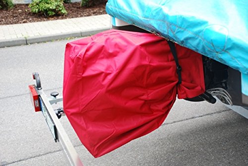 Seestern Propellersack Propellerschutz - Antriebsabdeckung 84x64x25cm, Wasserfest, UV-Schutz, Boot, Rot von Seestern