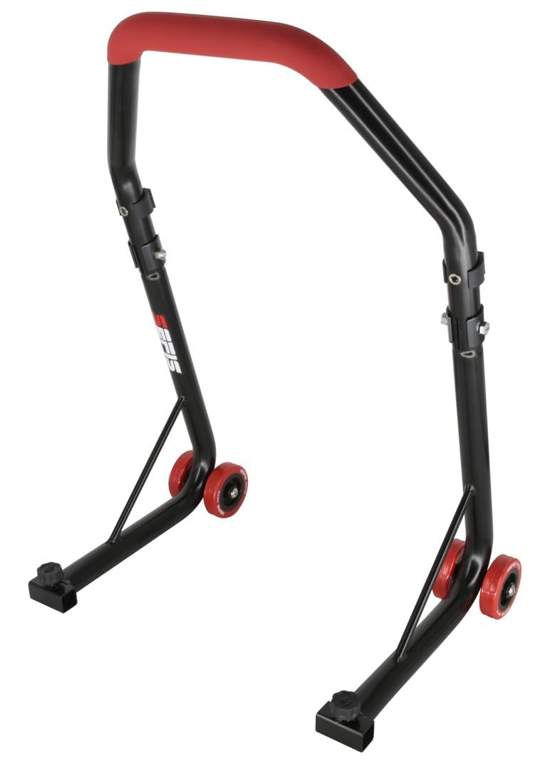 SEFIS D18 Motorradständer Set Hinterrad Motorradheber Serviceständer Heck Motorrad montageständer hinten Motorrad ständer Set Motorrad aufbocken (Rot, Standard) von Sefis moto