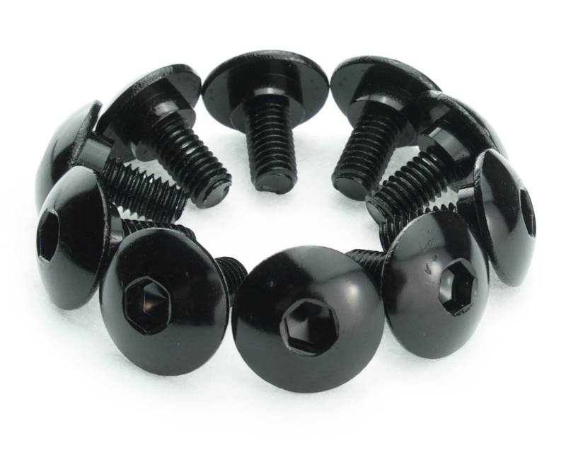 RS 50 125 250 Schrauben Verkleidung AP8152339 Aluminium schwarz eloxiert 10 Stück von SEGO
