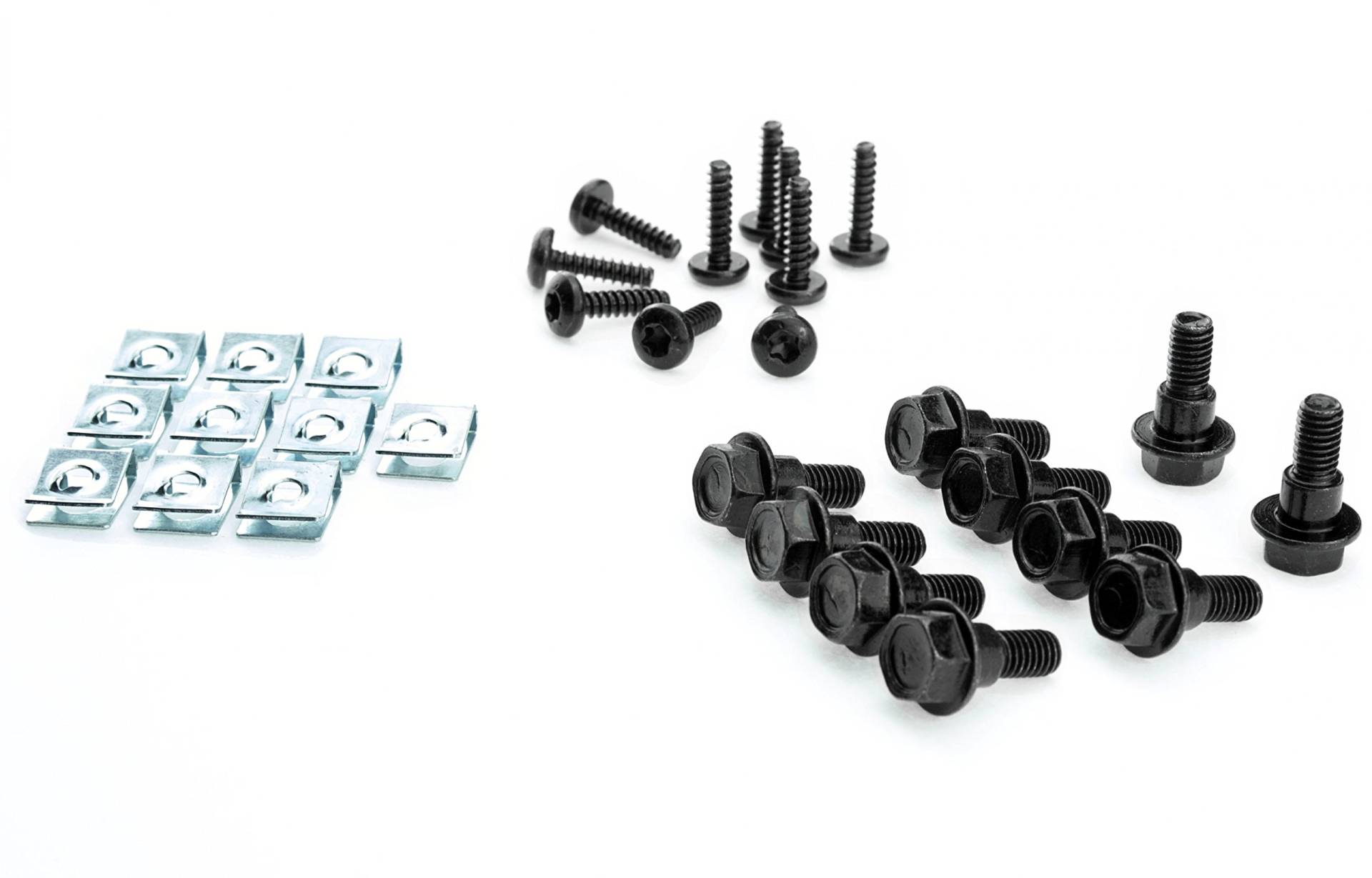 Verkleidungsschrauben Set für den Peugeot Speedfight 3 Schrauben in schwarz + Klemmen von SEGO