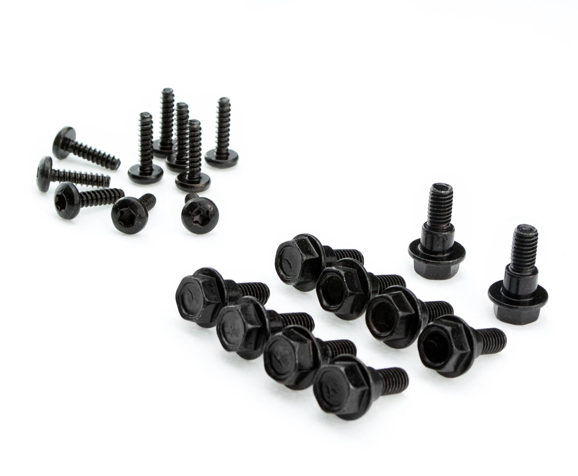 Verkleidungsschrauben Set für den Peugeot Speedfight 3 Schrauben in schwarz - 20 Teile von SEGO