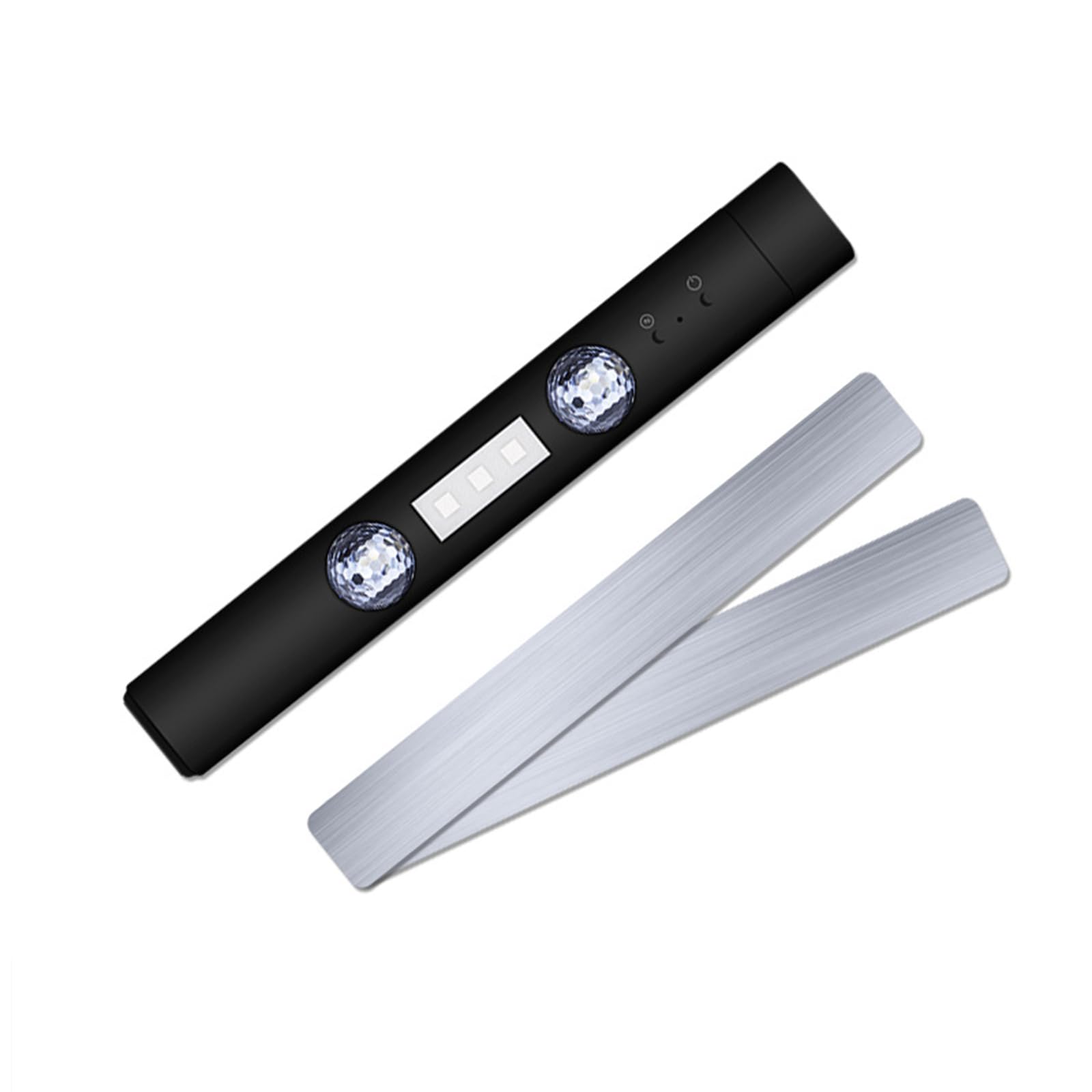 Autoatmosphäre Licht USB -Ladung Bunte LED -Stimmungsrhythmus -Schallsteuerung für die Innenpartystufe Hellschwarz PVC Shell 222 mm (D88 ohne Fernbedienung) von Segrehy
