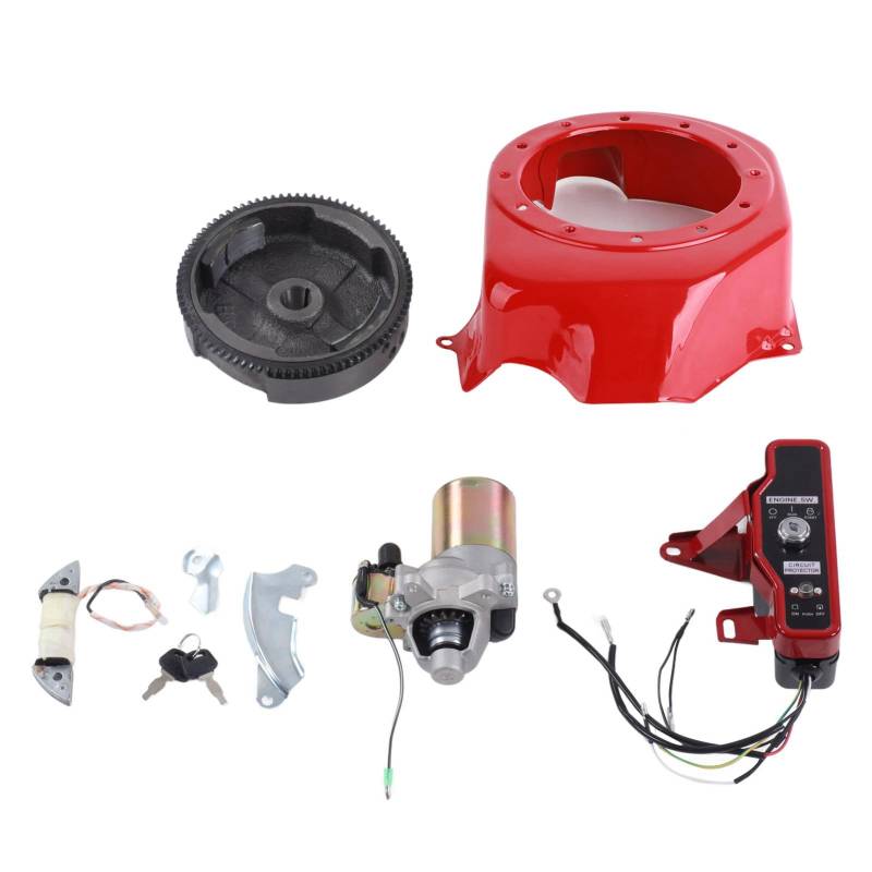 Electric Starter Kit GX160 2KW 3KW Inklusive Schwungradmotor Elektrische Elektrik -Abdeckung für 168F 170F Benzingenerator von Segrehy