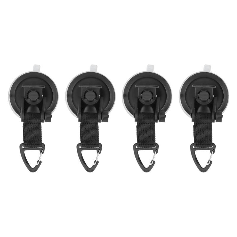 Segrehy Saugnapfbecher -Anker -Schwerlast -Stalldurchlauf -Abs -Materialauto -Markise -Camping -Planenzubehör für Haushalts Haushalt Nutzung Black 6,5 cm 4pcs von Segrehy