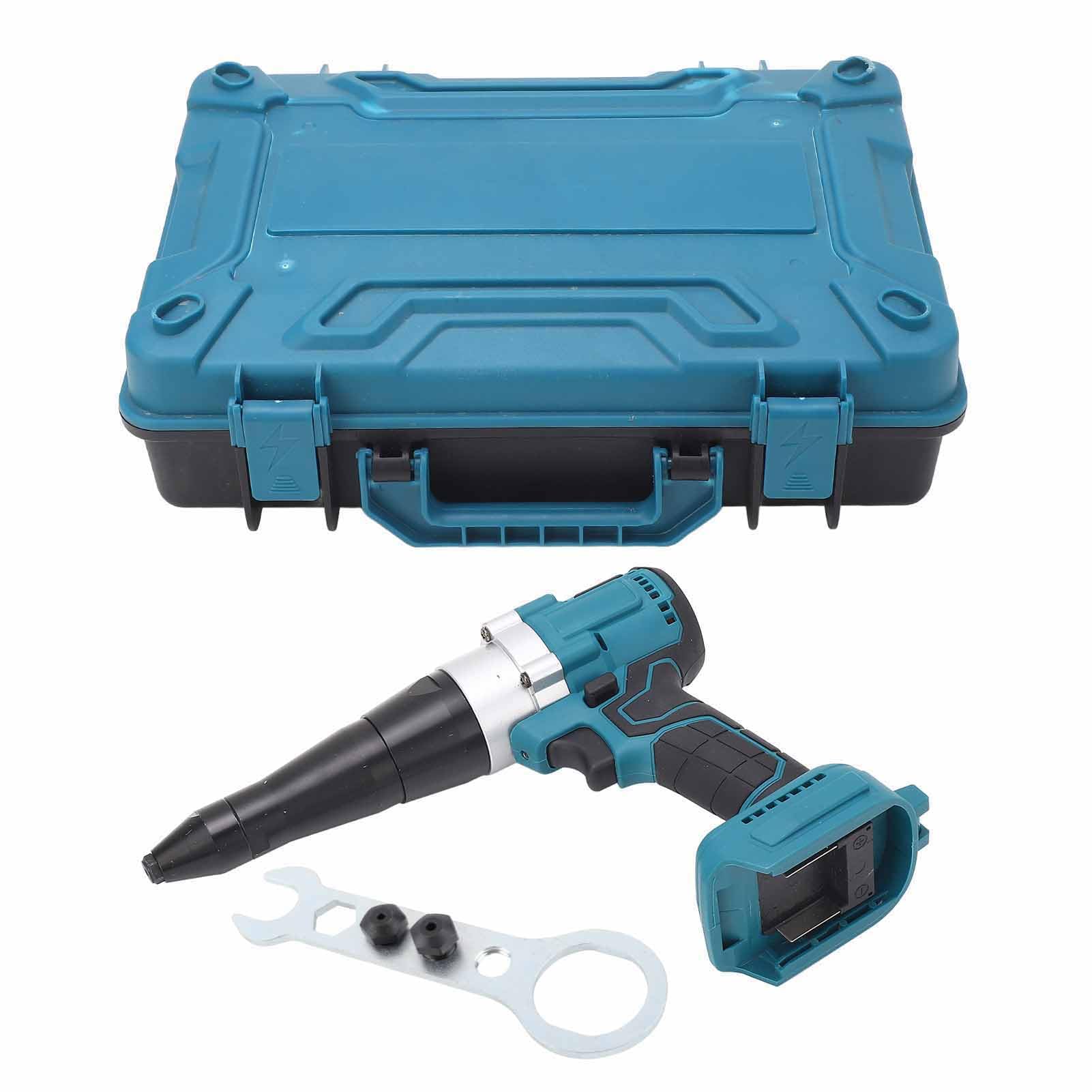 Segrehy Schnurlose Nietpistole 18 -V bürstenlose elektrische Automatik -Niet -Werkzeugkit mit sicherem effizientem Motor für professionelle DIY -Konstruktion Blau Segrehy Schnurlose Nietpistole 18 -V bürstenlose elektrische Automatik -Niet -Werkzeugkit mit sicherem effizientem Motor für professionelle DIY -Konstruktion Blau von Segrehy