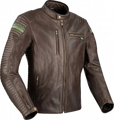 Segura Cobra, Lederjacke - Braun/Grün - XXL von Segura