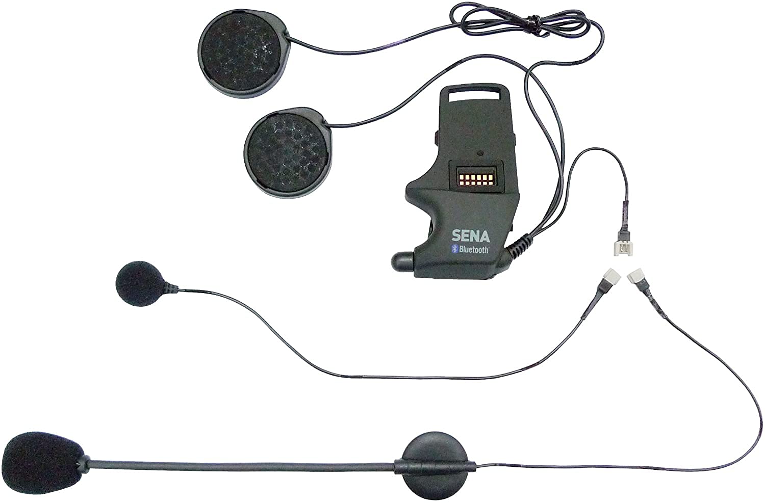 Sena Helmklemmeinheit - mit Kabel- und Schwanenhalsmikrofon, black von Sena