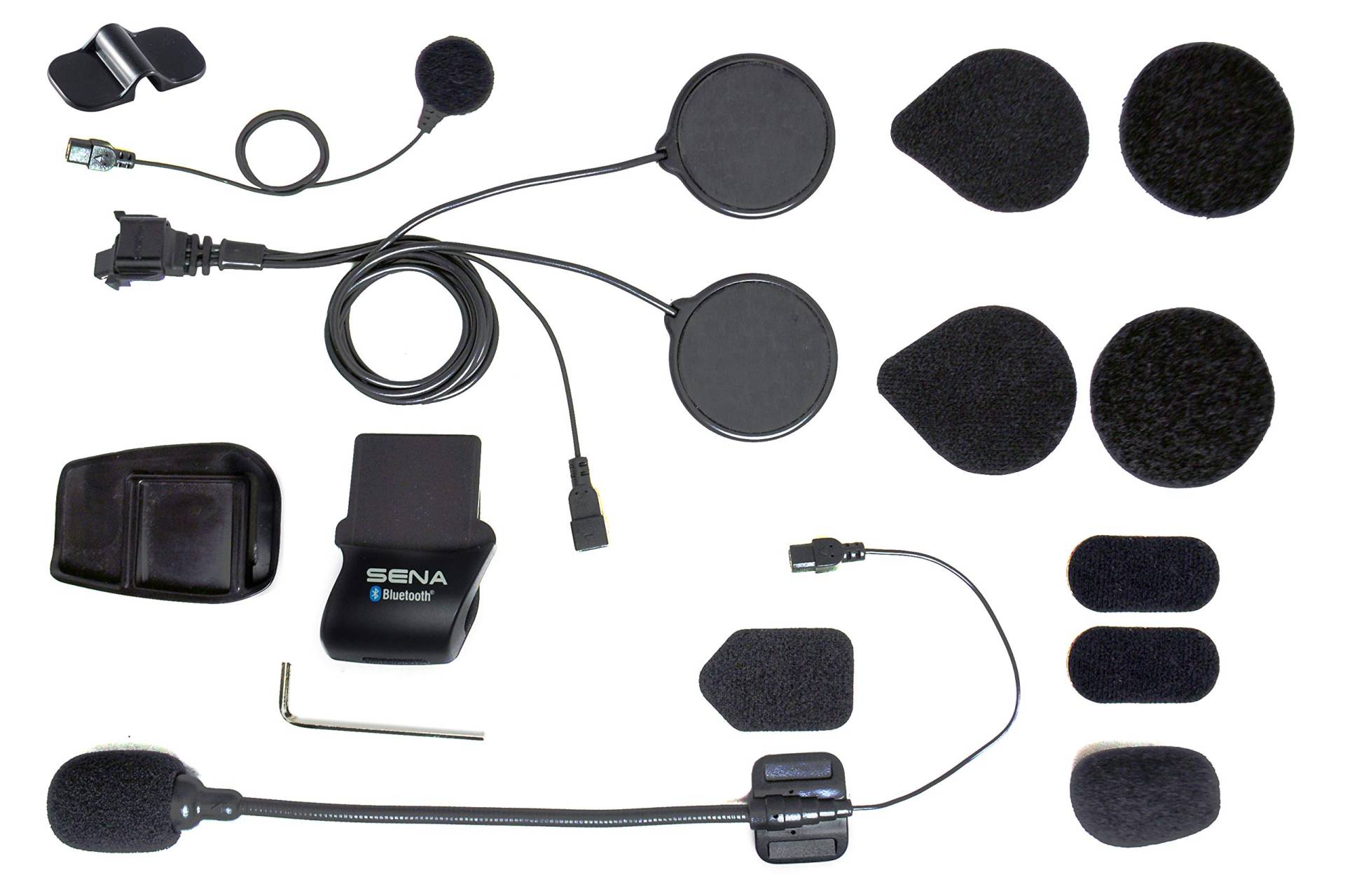 SENA SMH5-A0313 Helmklemmen-Kit für SPH10-FM Bluetooth Stereo Headset & Gegensprechanlage von Sena