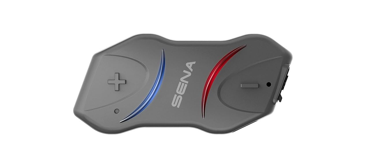 Sena 10R Flaches Motorrad Bluetooth Kommunikationssystem, Einzelpack, Schwarz von Sena