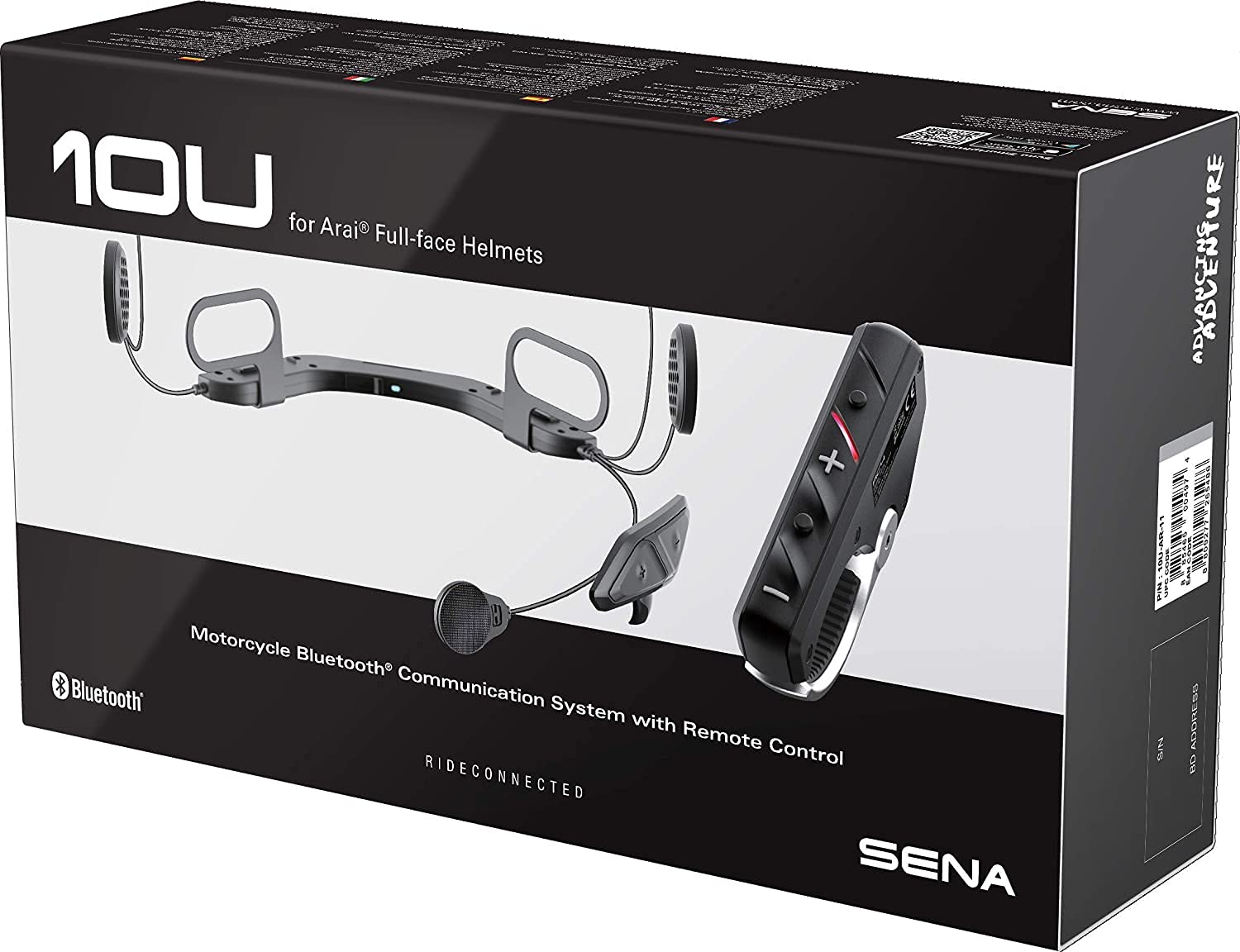 Sena 10U Bluetooth-Kommunikationssystem für Motorräder und Roller mit Fernbedienung für Arai Integralhelme, 10U-AR-11 von Sena