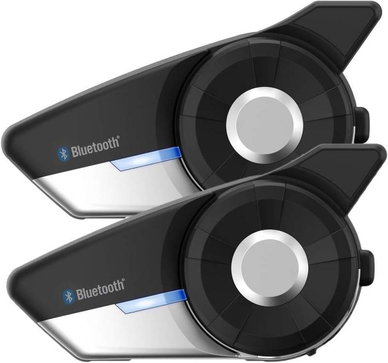 Sena 20S EVO, Bluetooth-Kommunikationssystem für Motorräder und Roller Doppelpack von Sena