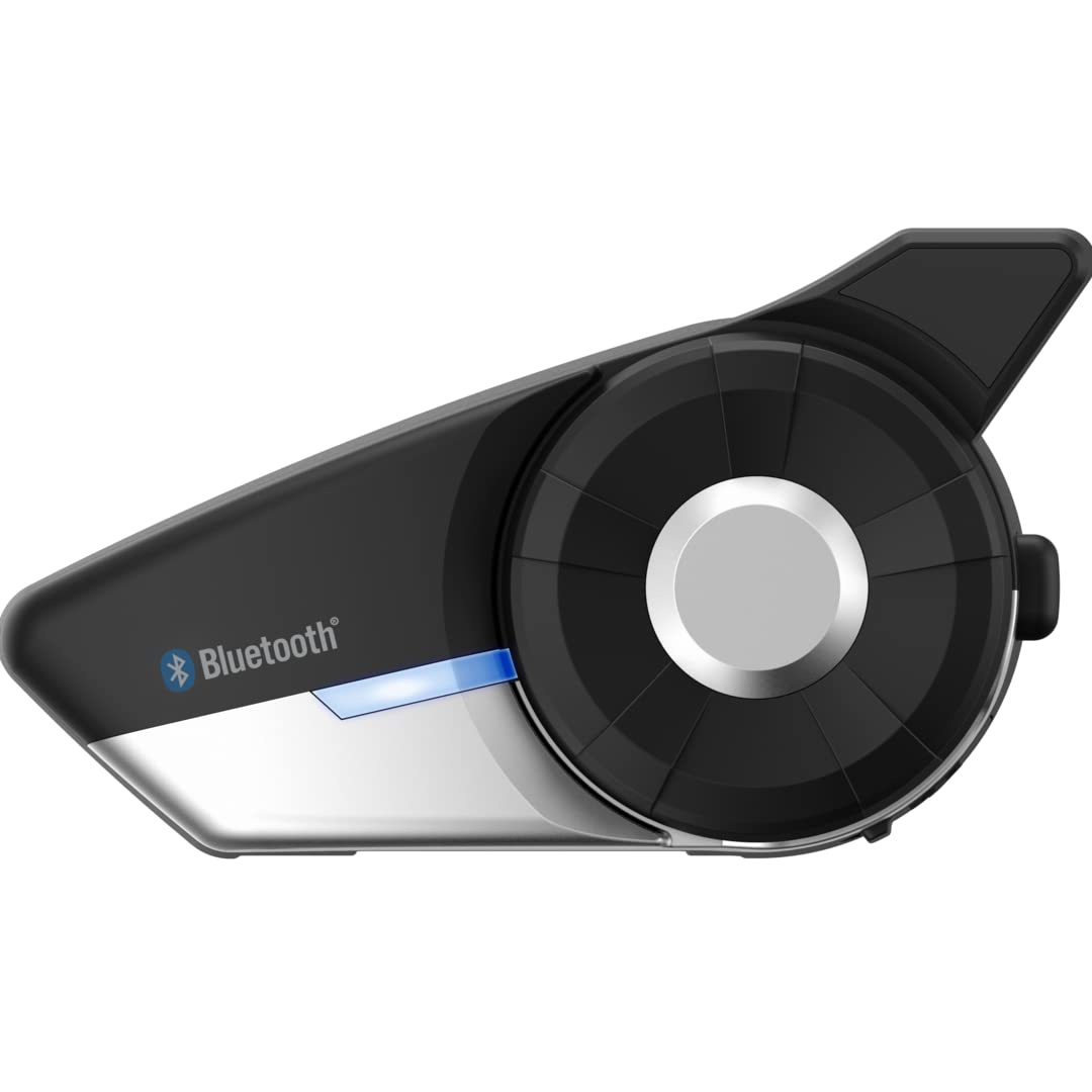 Sena 20S EVO Motorrad Bluetooth Kommunikationssystem mit HD Lautsprechern, Doppelpack, Schwarz, Doppelpack mit HD-Lautsprechern von Sena