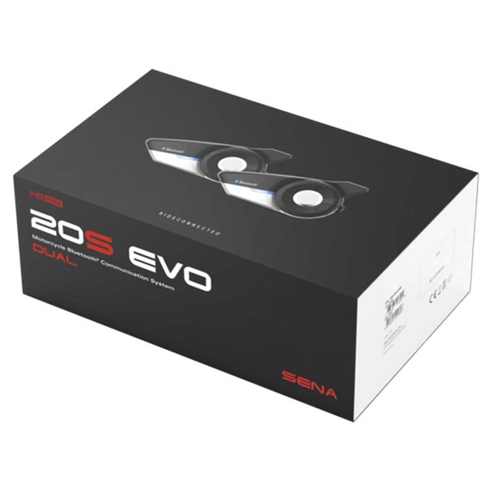 Sena 20S EVO Motorrad Bluetooth Kommunikationssystem mit HD Lautsprechern, Doppelpack Sena 20S EVO Motorrad Bluetooth Kommunikationssystem mit HD Lautsprechern, Doppelpack von Sena