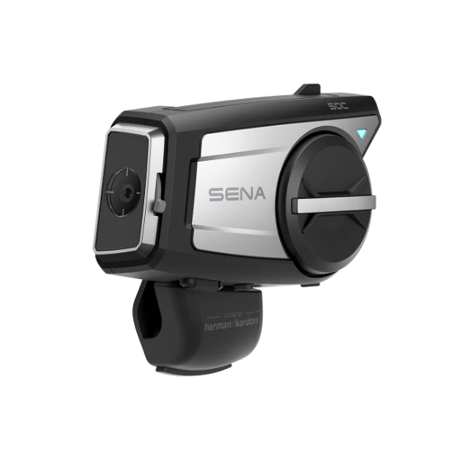 Sena 50C Motorrad Kommunikations & 4K Kamerasystem mit Sound by Harman Kardon und Premium Mikrofon & Lautsprechern sowie integrierter Mesh Gegensprechanlage, Schwarz von Sena