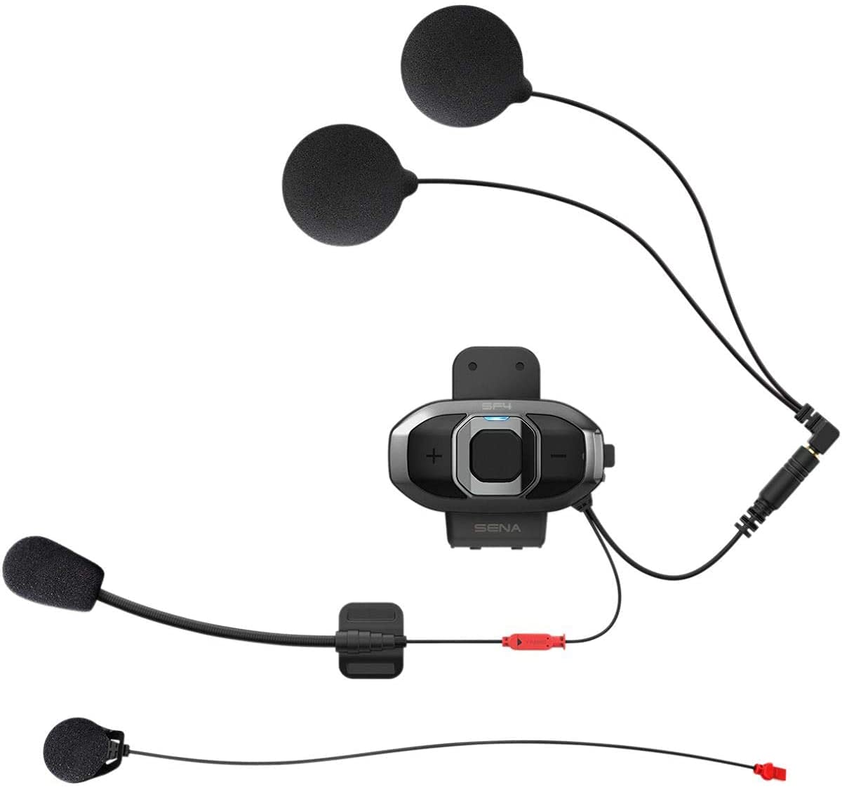 Sena SF4 Bluetooth-Kommunikationssystem für Motorräder mit zwei Lautsprecher-Sets von Sena
