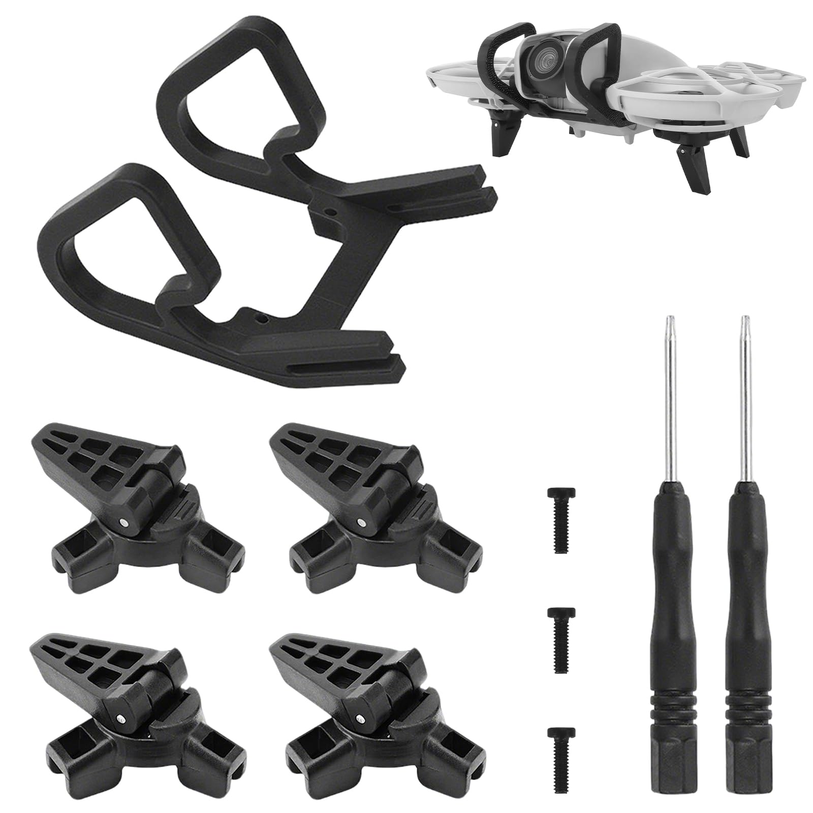 DJI Neo Zubehör Gimbal Guard - 5 Stück Drohne Fahrwerk Antikollisionsschutz,Kamera Anti-Collision Protektor Landefüße Schutzleiste 2-in-1 Drone Kratzschutz für DJI Neo Anti-Kollision Schutz (schwarz) DJI Neo Zubehör Gimbal Guard - 5 Stück Drohne Fahrwerk Antikollisionsschutz,Kamera Anti-Collision Protektor Landefüße Schutzleiste 2-in-1 Drone Kratzschutz für DJI Neo Anti-Kollision Schutz (schwarz) von Senchinner