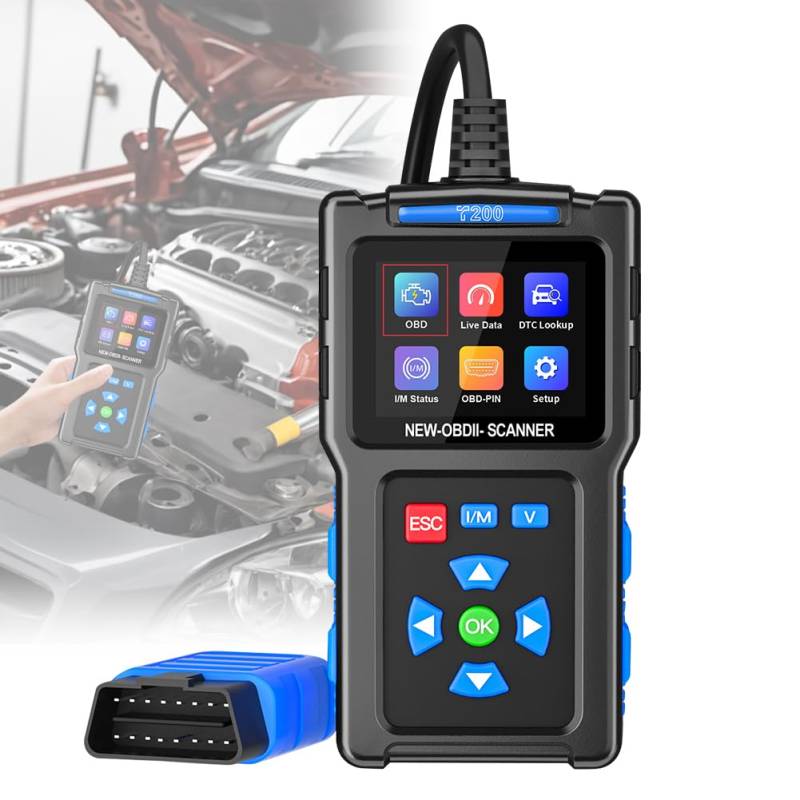 OBD2 Diagnosegerät Auto, 9 OBD2 Modi, 13 Sprachen, One Touch I/M, OBD2 Diagnosegerät für Alle Fahrzeuge, Spannungserkennung, KFZ-Fehlercode-Lesegerät,OBD-II diagnosewerkzeuge von Senchinner