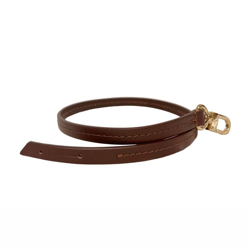 Senral Handtaschengurt Ersatz Kurz Echtleder Taschengurt Braun Beige Schwarz Schulterriemen für Pochette Achseltasche Unterarmtasche Vielseitige Geldbörse von Senral