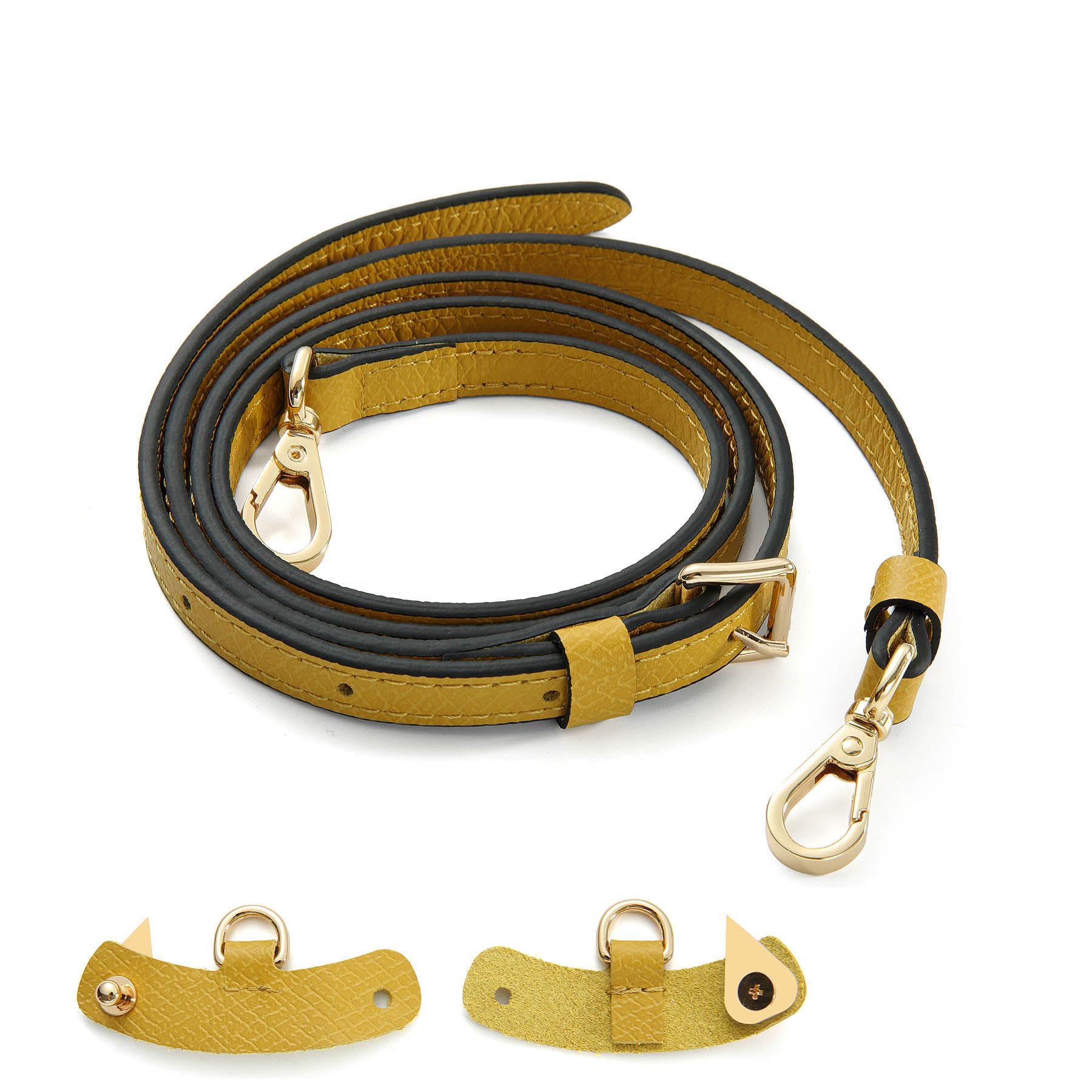 Senral Schulterriemen aus Leder für Minitaschen,Taschengurte,Marineblau,Marshmallow,Burgund,Cognac,Rot,Schwarz Gurt Mit Umrüstsatz,Goldene Hardware Senral Schulterriemen aus Leder für Minitaschen,Taschengurte,Marineblau,Marshmallow,Burgund,Cognac,Rot,Schwarz Gurt Mit Umrüstsatz,Goldene Hardware von Senral