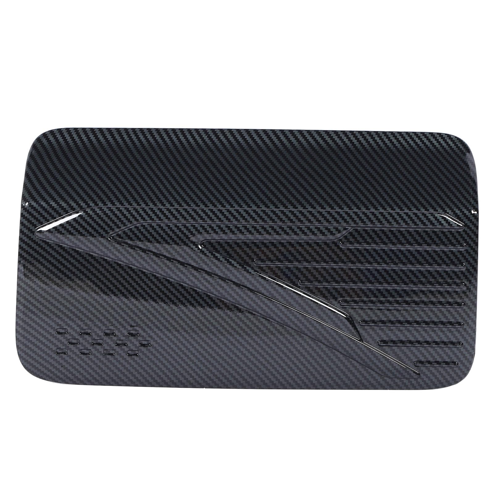 Auto Kraftstofftankabdeckungsverkleidung Abriebgasbehälter-Dekoration Aufkleber für Triton L200 2023-2024 (Carbon Fiber Style) von Senrusa