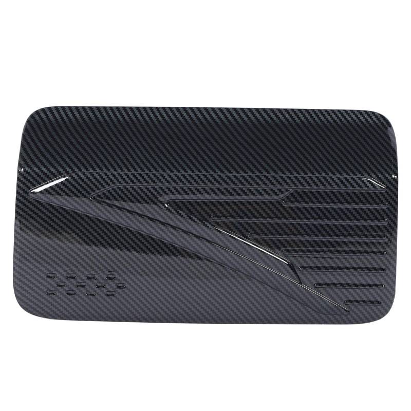 Auto Kraftstofftankabdeckungsverkleidung Abriebgasbehälter-Dekoration Aufkleber für Triton L200 2023-2024 (Carbon Fiber Style) von Senrusa