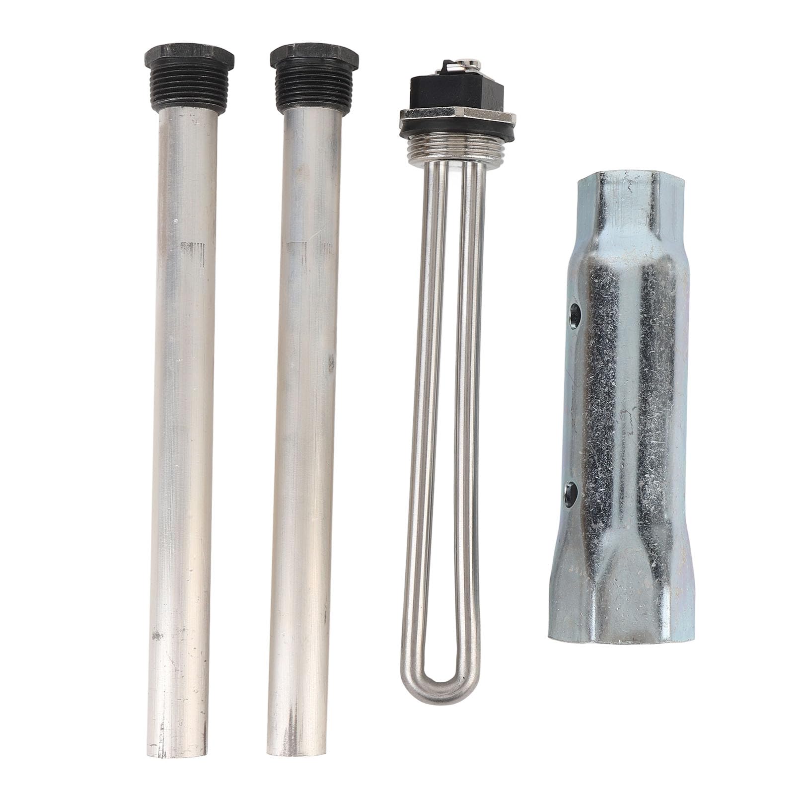 Senrusa 4pcs RV -Warmwasserbereiterelement mit Schraubenschlüssel -Sockelanodenstäben 520900 Metallverstärkte Leistung für Wohnmobil -Warmwasserbereiter Senrusa 4pcs RV -Warmwasserbereiterelement mit Schraubenschlüssel -Sockelanodenstäben 520900 Metallverstärkte Leistung für Wohnmobil -Warmwasserbereiter von Senrusa