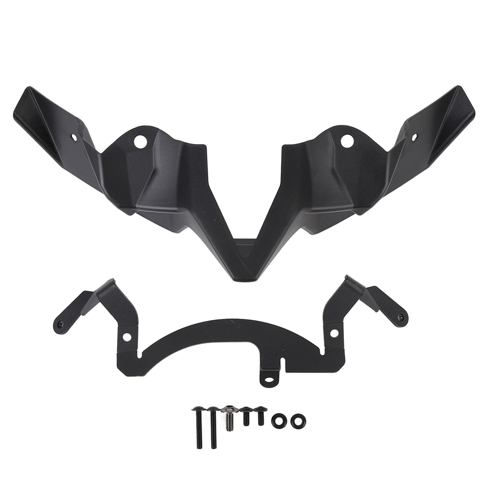 Senrusa Motorrad-Frontverkleidung Winglet Verbesserung der Fahrstabilität Aerodynamischer Flügel für Z900 2020-2024 (Schwarz) von Senrusa