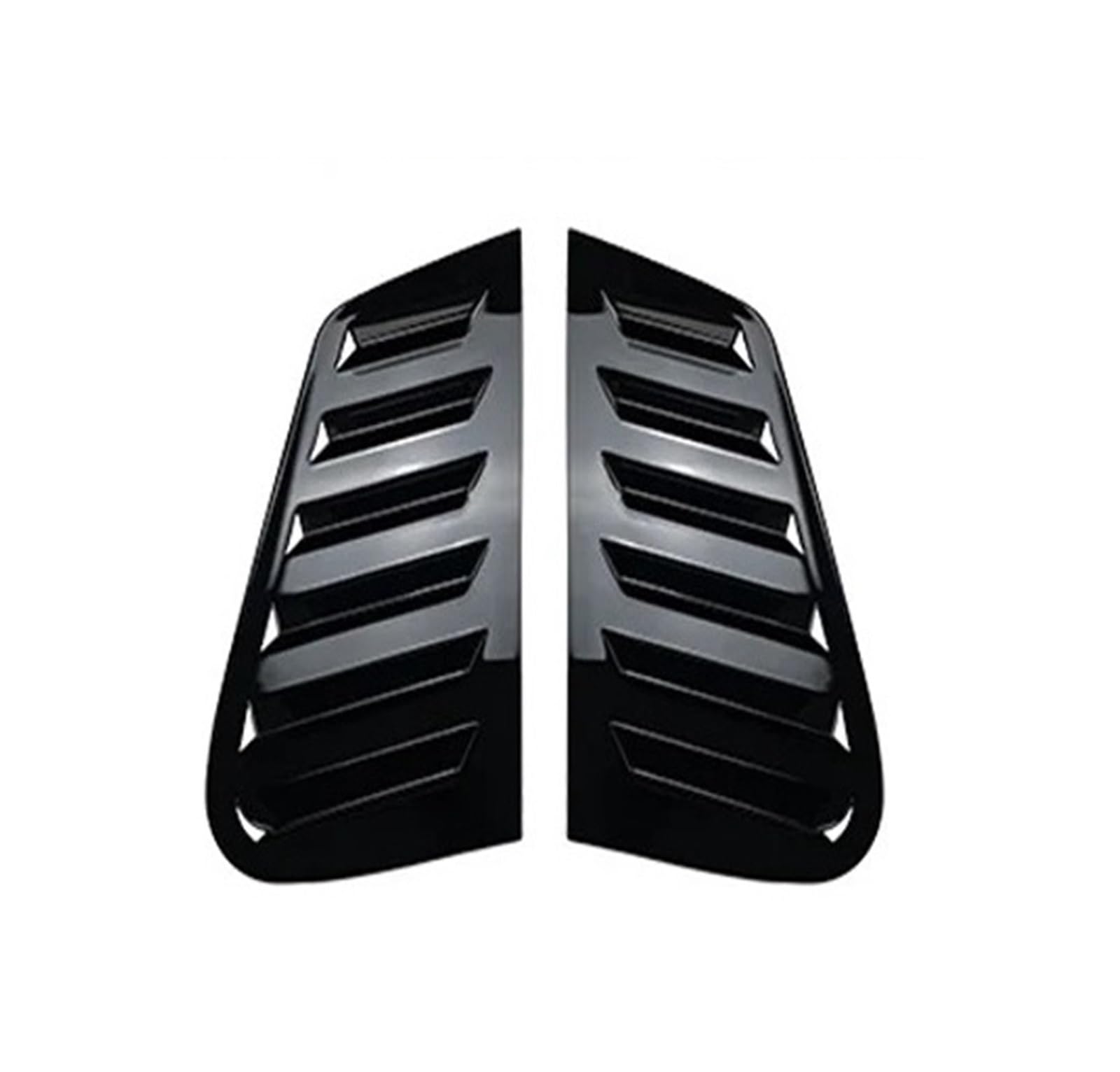 SenyEr Fensterlamellenabdeckung for MK4 9N MK5 6R 6C MK6 AW TSI MPI GTI 2001-2023, hintere Dreieckfensterläden, Sonnenschutz, Entlüftung(Black POLO MK4) von SenyEr