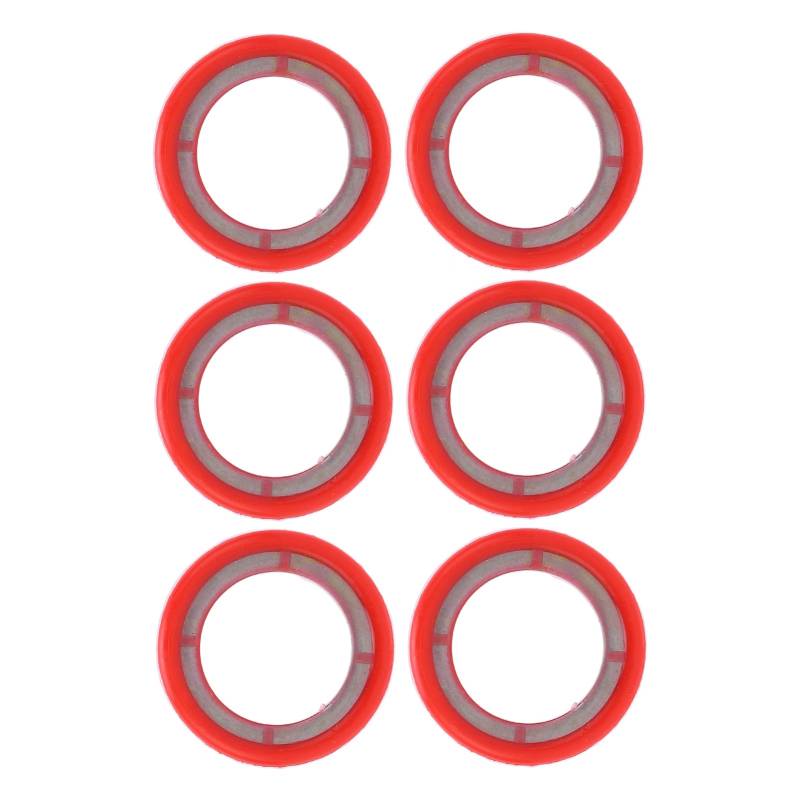 6 PCS Gearcase Lube Drain Screw Washer, Oe Nummer 26 830749, Einweg Unterlegscheiben, Dichtungsgummibeschichtung für Außenborder von Septpenta