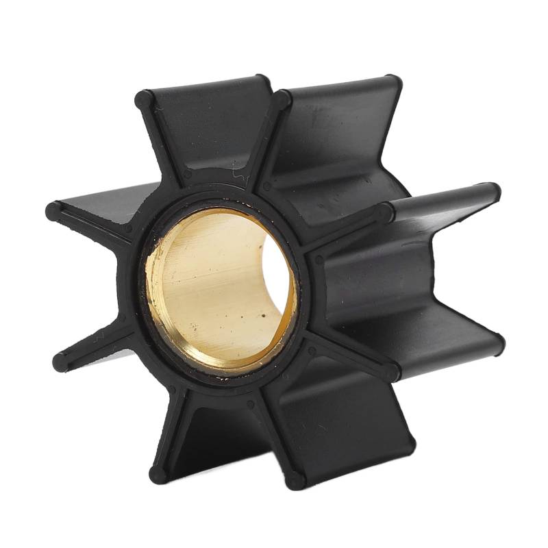 8 Blatt Wasserpumpenlaufrad, OEM 19210-881-003, 19210-881-A01, 19210-881-A02, Typ D Bootsmotorlaufrad Neopren mit Kupfernaben, 9/16 Zoll von Septpenta