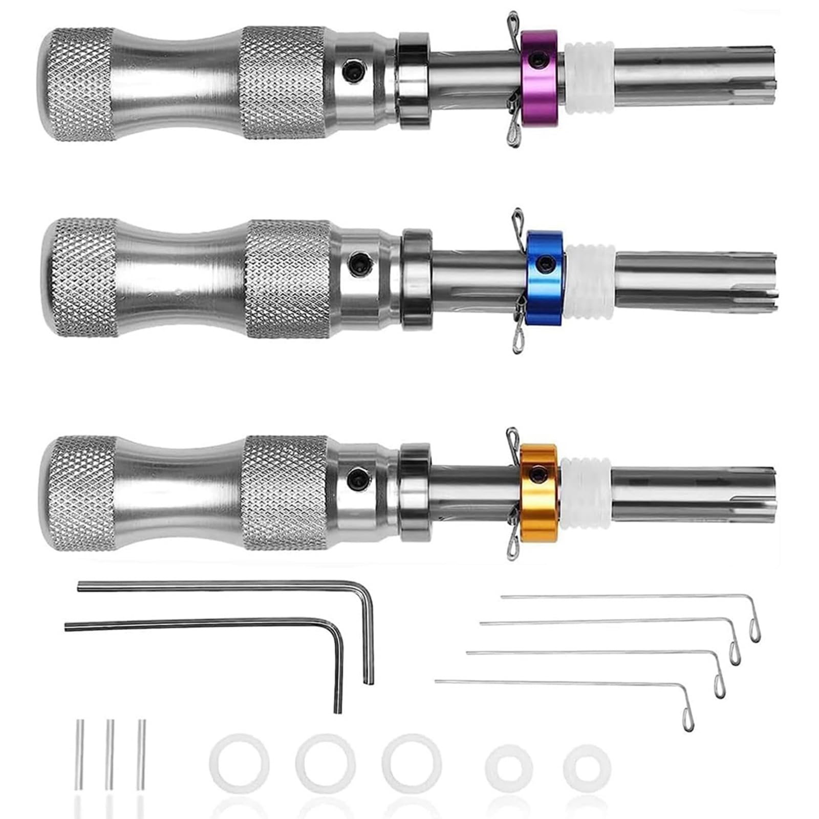 Septpenta Tubular Lock Pick Set Edelstahl Pro Tool Kit Zum Öffnen von Tubular Locks Anfänger, Professioneller Schlosser, Tragbarer Koffer Septpenta Tubular Lock Pick Set Edelstahl Pro Tool Kit Zum Öffnen von Tubular Locks Anfänger, Professioneller Schlosser, Tragbarer Koffer von Septpenta