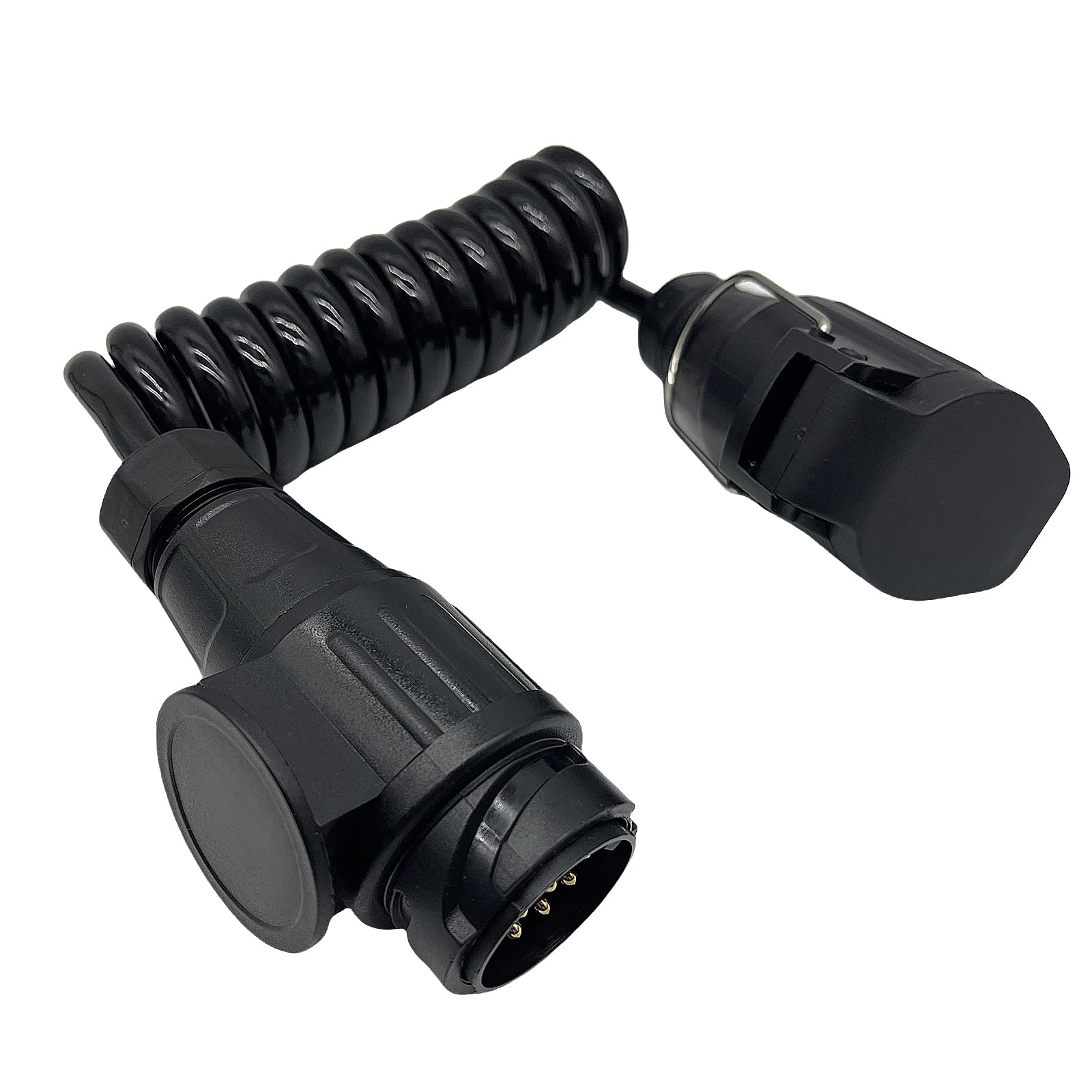 Sepzlly Spiralkabel Verlängerungskabel, 13-polig auf 13 Polig Adapter Stecker Männlich/Weibliche Stecker Verbindung 2.0m Anhängerstecker Anhängerkabel Kabeladapter für Bootstrailer Anhänger Caravan Sepzlly Spiralkabel Verlängerungskabel, 13-polig auf 13 Polig Adapter Stecker Männlich/Weibliche Stecker Verbindung 2.0m Anhängerstecker Anhängerkabel Kabeladapter für Bootstrailer Anhänger Caravan von Sepzlly