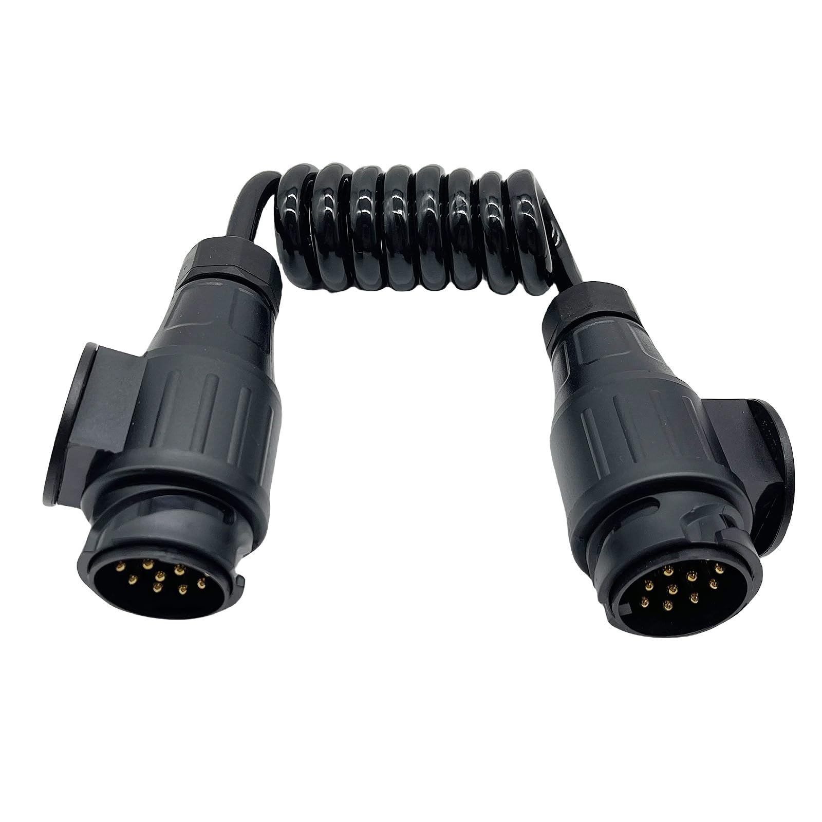 Sepzlly Spiralkabel Verlängerungskabel, 13-polig auf 13 Polig Adapter Stecker Männlich Stecker Verbindung 1.0m Anhängerstecker Anhängerkabel Kabeladapter für Bootstrailer Anhänger Caravan Wohnwagen Sepzlly Spiralkabel Verlängerungskabel, 13-polig auf 13 Polig Adapter Stecker Männlich Stecker Verbindung 1.0m Anhängerstecker Anhängerkabel Kabeladapter für Bootstrailer Anhänger Caravan Wohnwagen von Sepzlly