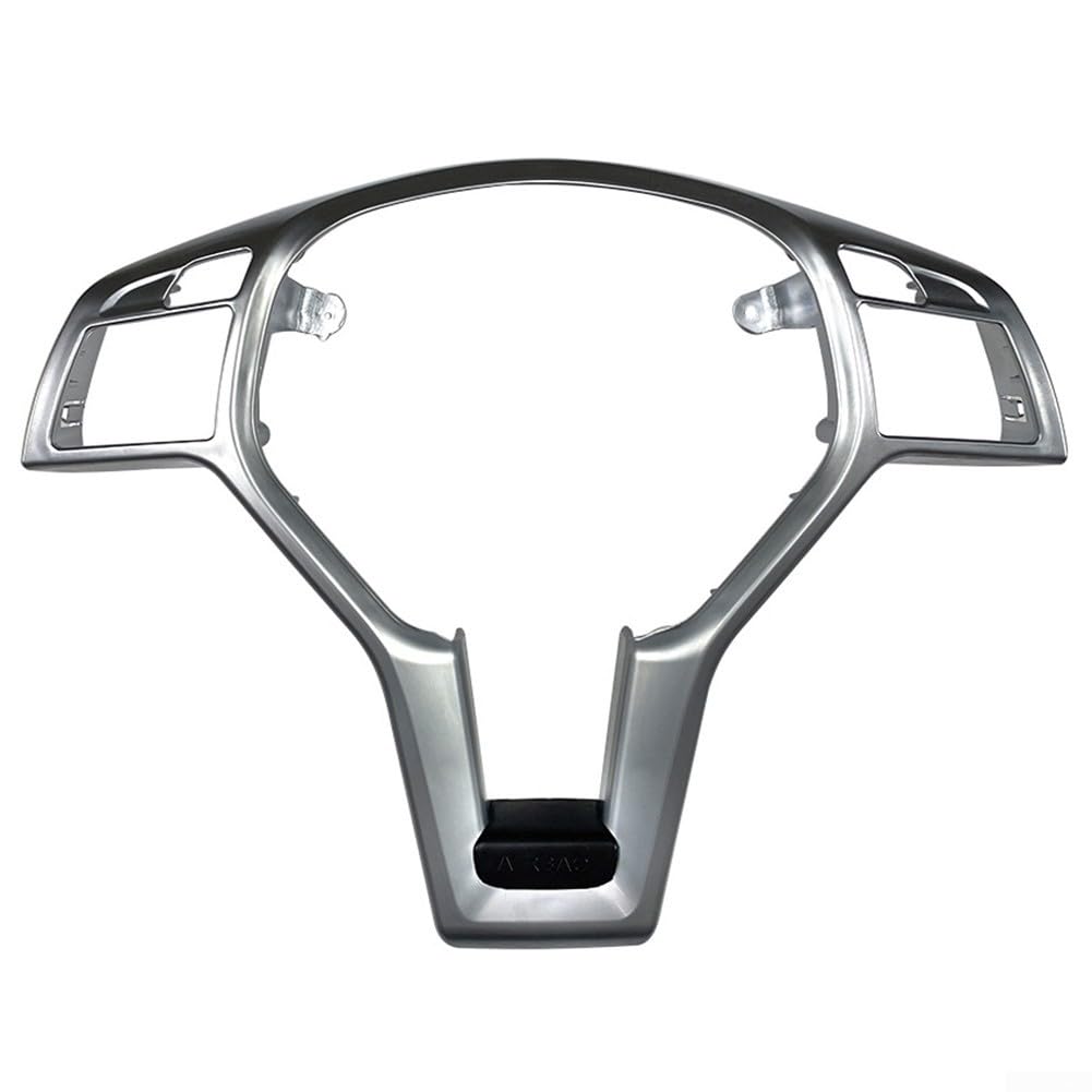 Lenkradabdeckung Verkleidung für AMG-Stil für Mercedes für Benz W204 C-Klasse 2012 2014 passgenau (Silber) von Serenophile