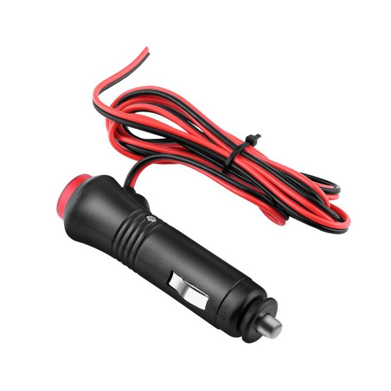 Serlium Universal Motorrad LKW Auto Zigaretten Anzünder, Zigarettenanzünder Verteiler Unter 36 Watt, 12 Volt Zigaretten anzünder Stecker, Netz Stecker Kabel Adapter Feuerzeug mit Schalter KnopfZ von Serlium