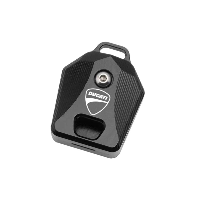 Niedliche Abdeckung für Autoschlüssel mit CNC-Desi Für Ducati 600 748 848 999 1098 800 900 749 1198 Monster S2R/S4/S4R/ST3 600 620 696 Motorrad-CNC-Schlüsseletui-Abdeckungsschale(Cover Black 2) von Seulomo