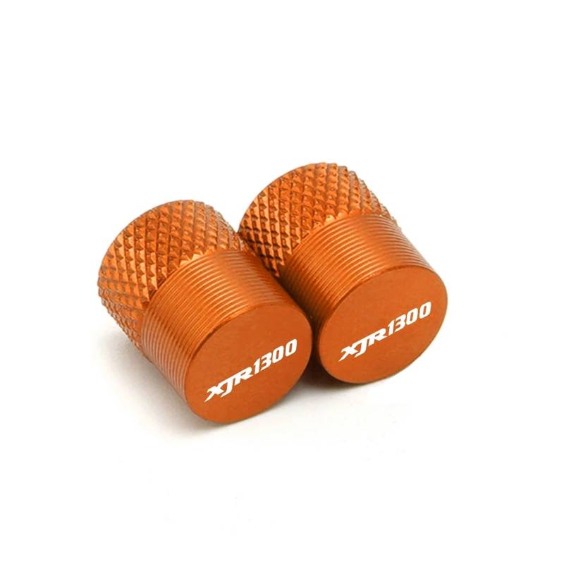 Ventileinsatzkappen für Motorräder Für FJR1300 FJR 1300 XJR1300 XJR 1300 2004-2015 Motorradzubehör CNC-gefräste Ventilkappen Für Felgen Und Reifen(XJR1300 Orange) von Seulomo
