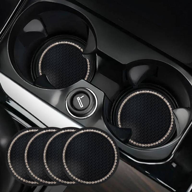 Sewokon 4 Pcs Auto Untersetzer (schwarz) von Sewokon