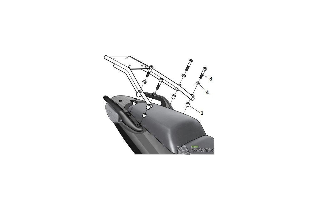 SHAD H0CB10ST Topcase Montagekit, Schwarz SHAD H0CB10ST Topcase Montagekit, Schwarz von SHAD