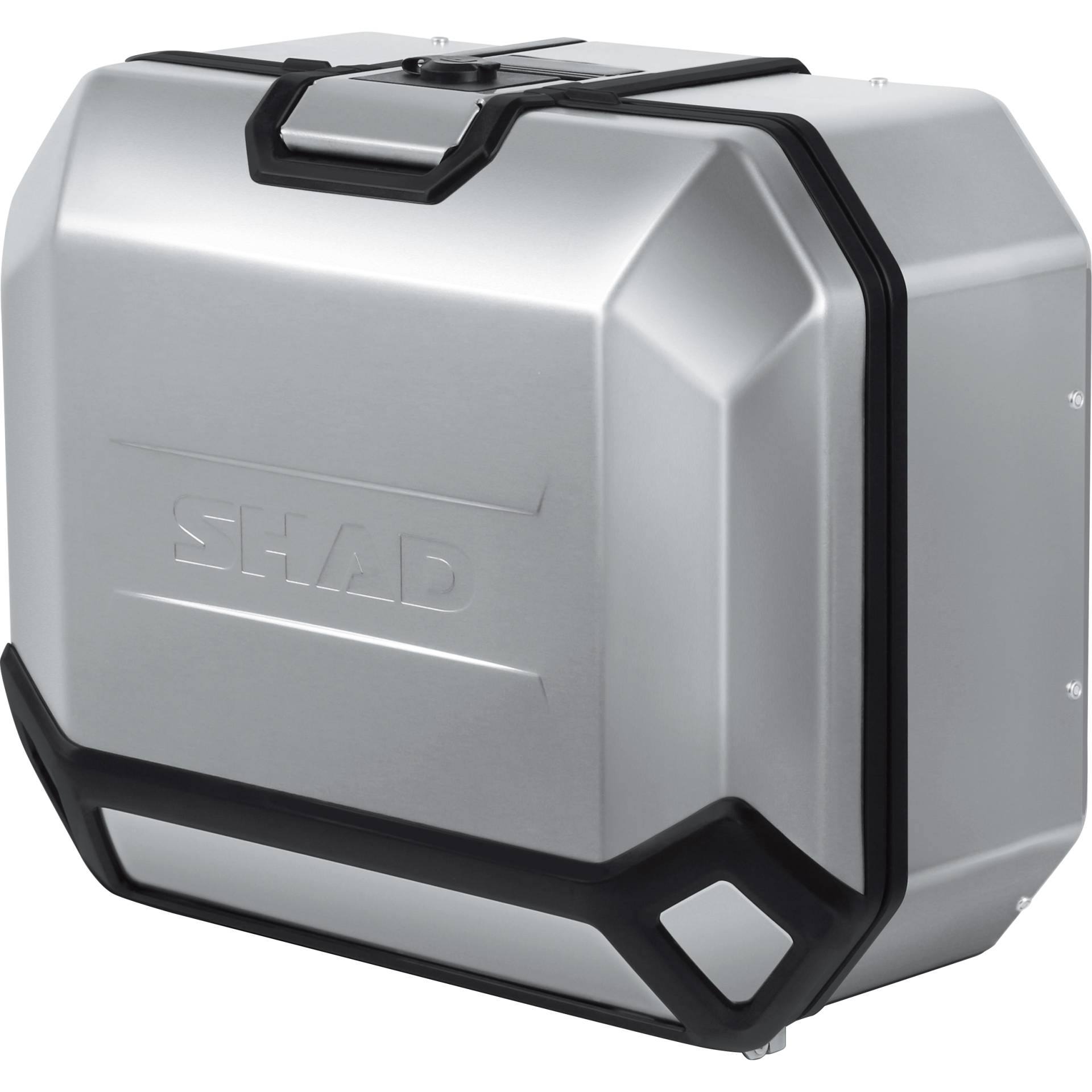 Shad 4P Seitenkoffer Terra Aluminium TR36 silber links Shad 4P Seitenkoffer Terra Aluminium TR36 silber links von Shad