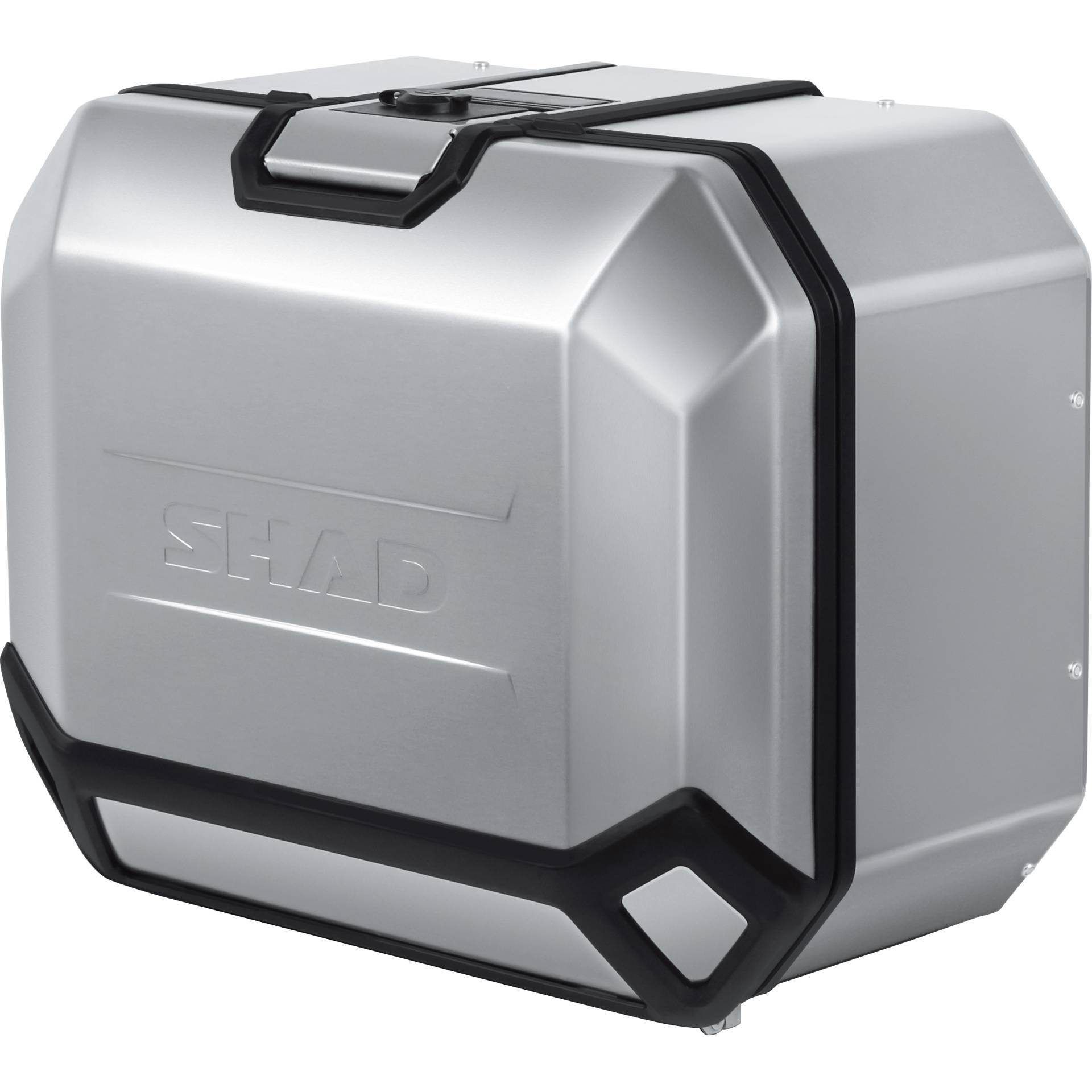 Shad 4P Seitenkoffer Terra Aluminium TR47 silber links Shad 4P Seitenkoffer Terra Aluminium TR47 silber links von Shad
