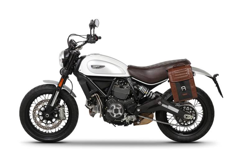 SR Side Bag Holder Ducati Scrambler 800 Icon/Classic, TU, 3m G13 Hotrod Red von SHAD