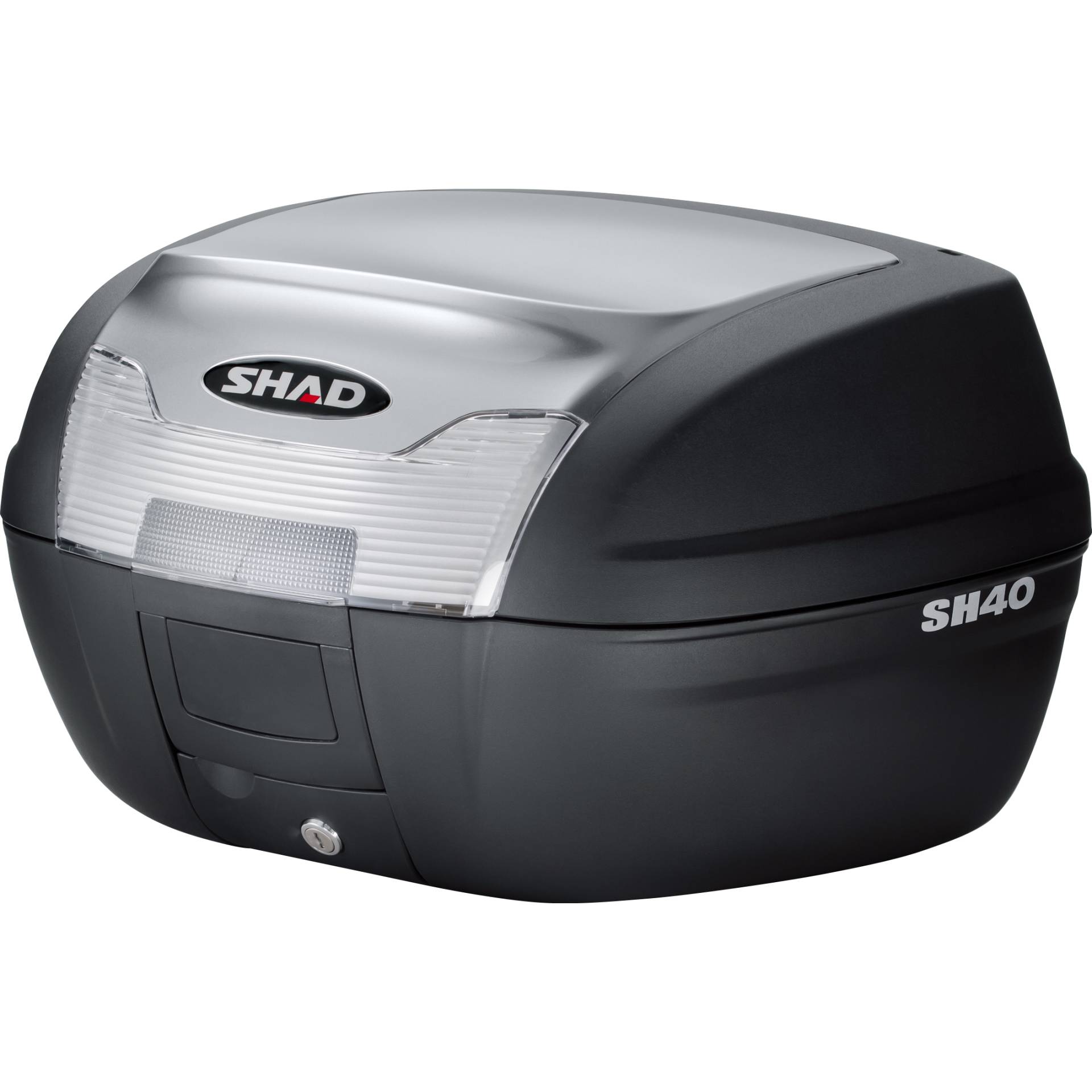 Shad Deckelcover für SH40 Topcase silber lackiert Shad Deckelcover für SH40 Topcase silber lackiert von Shad