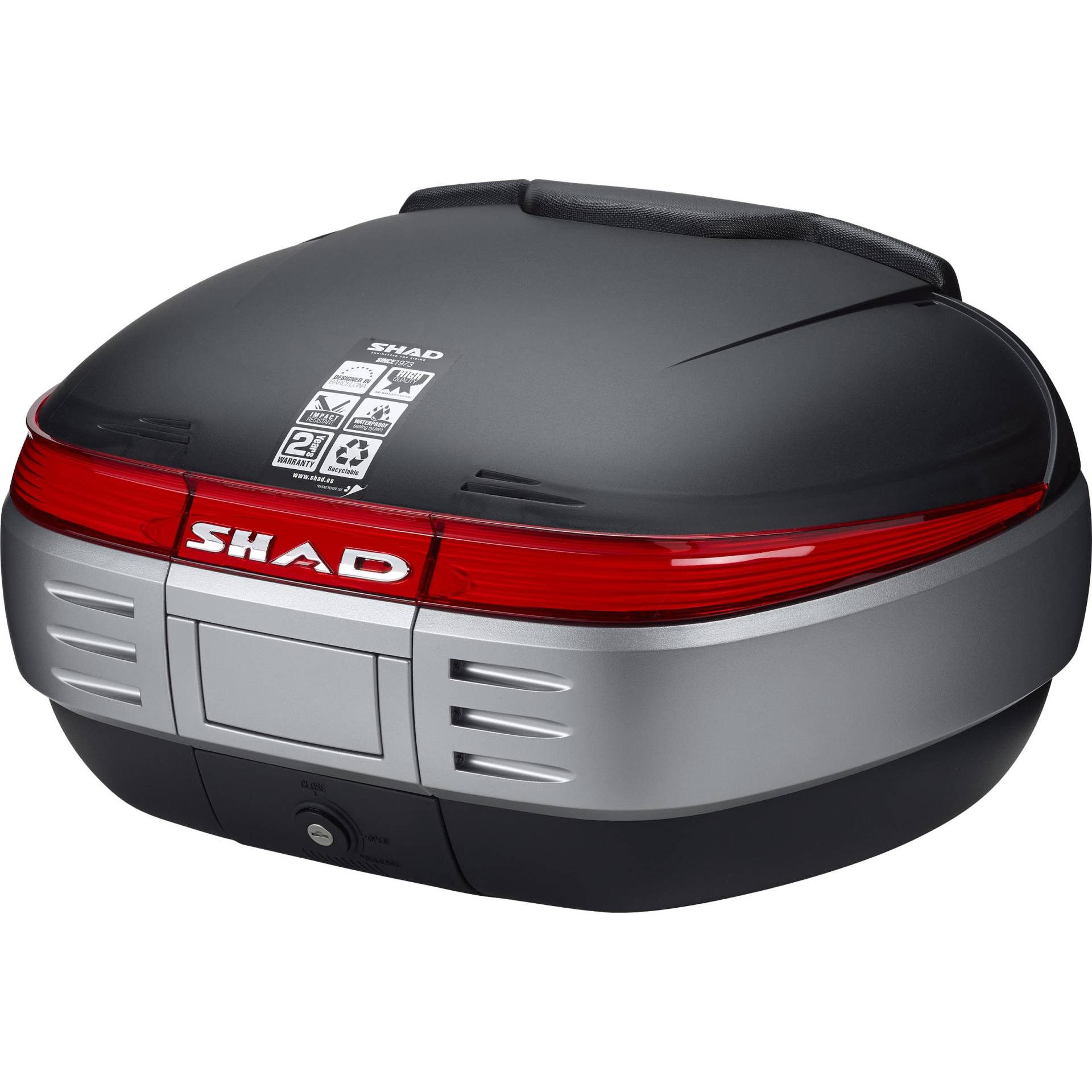 Shad Topcase SH50 matt schwarz unlackiert Shad Topcase SH50 matt schwarz unlackiert von Shad