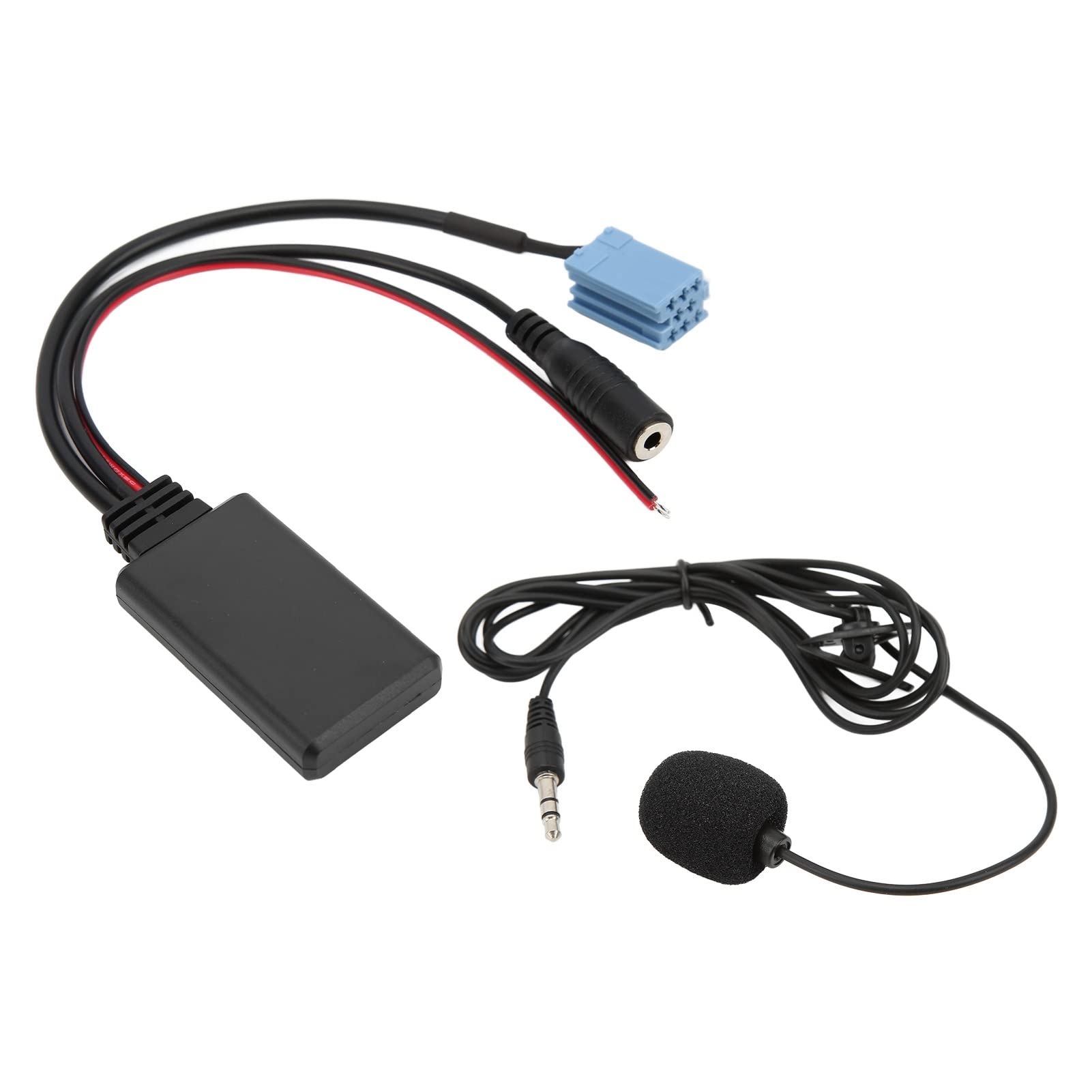 Freisprechmikrofon, 8Pin 7 607 897 093 Gute Klangqualität ABS Bluetooth5.0 AUX IN Kabel Schwarz für von Shanrya