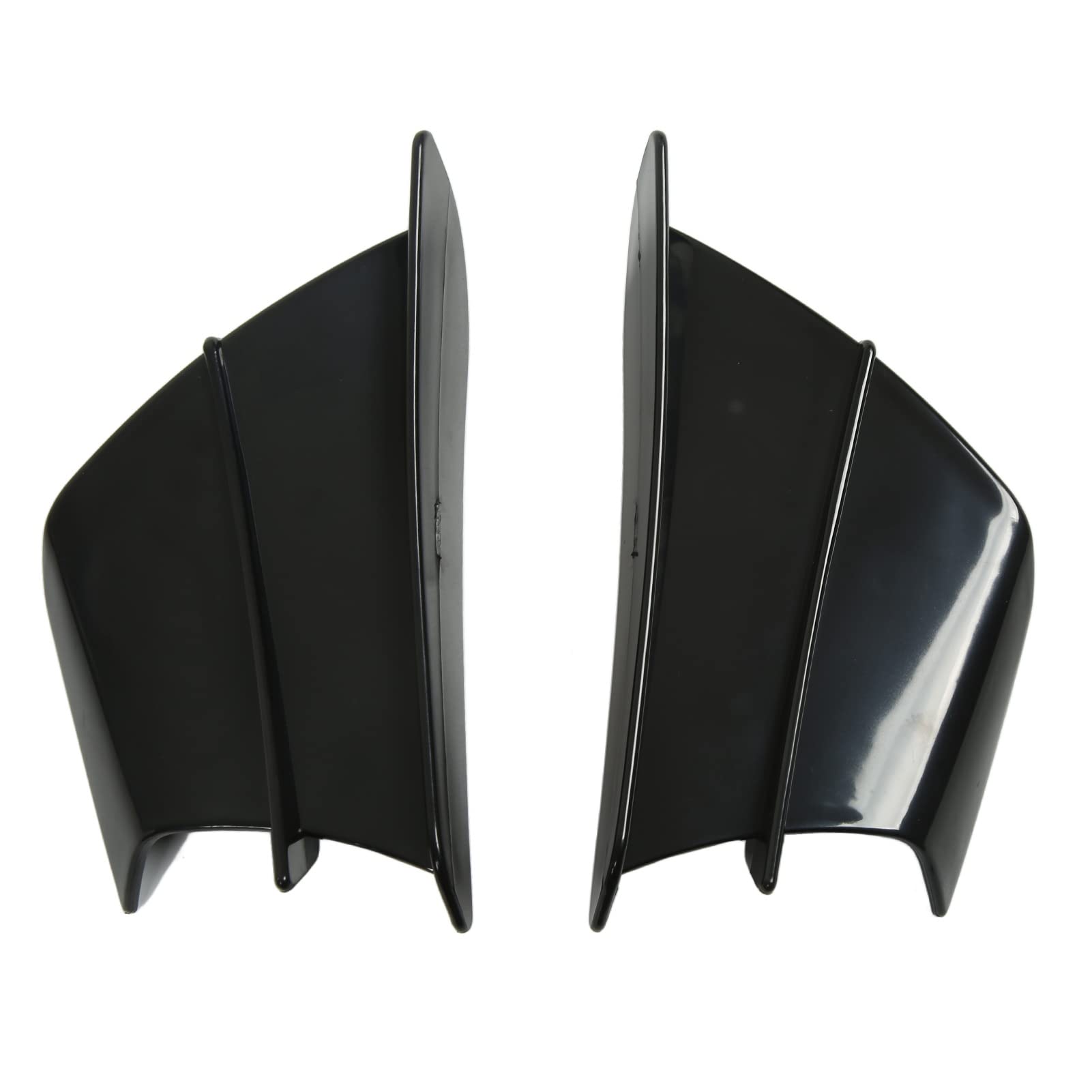 Shanrya Front-Verkleidungs-Flights, gewölbte Oberfläche, 3D-Design, seitlicher Spoiler für R1 R3 R25 (Schwarz glänzend) von Shanrya