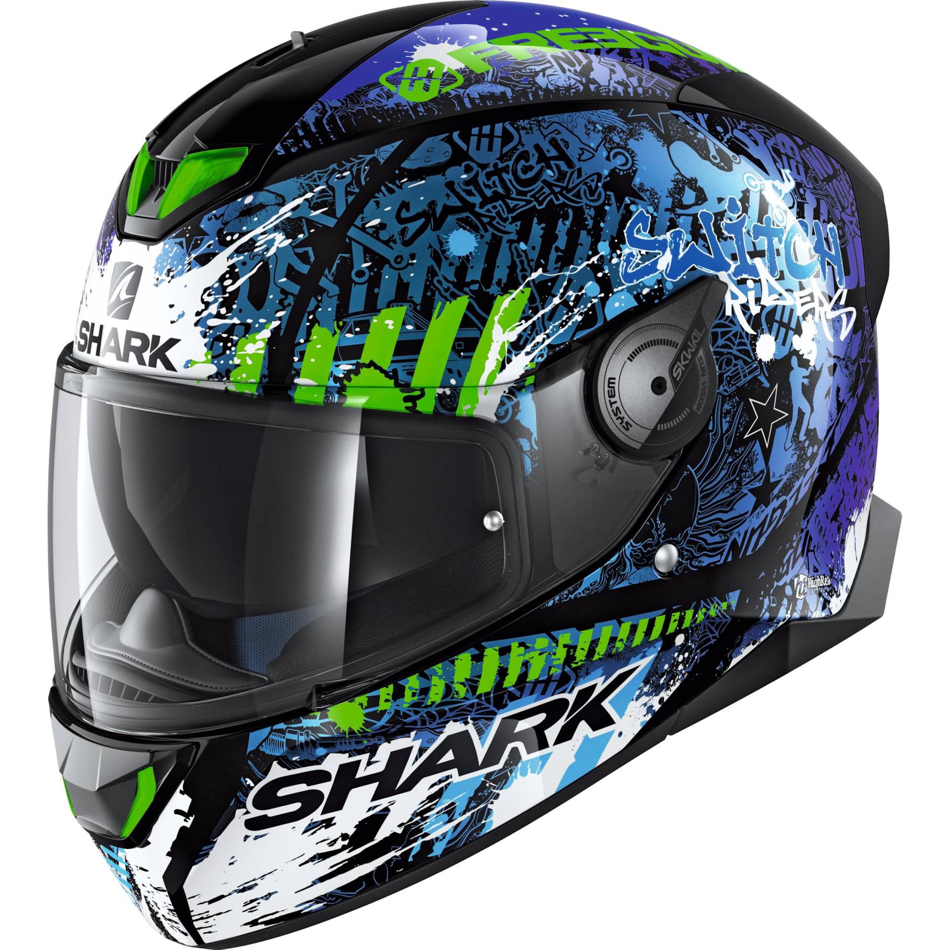 Shark helmets SKWAL 2 Switch Riders Blau Dekor XS von Shark helmets